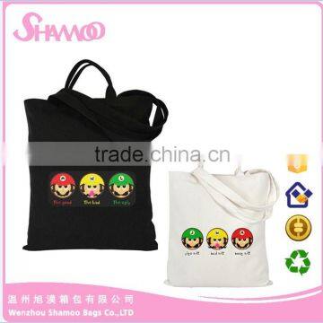 100% Cotton nature color Promotional shopping Bags Canvas tote Bag