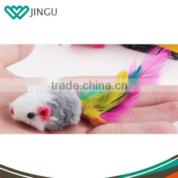 wholesale eco friendly cat toys mouse & True rabbit hair cat toy with cheap price