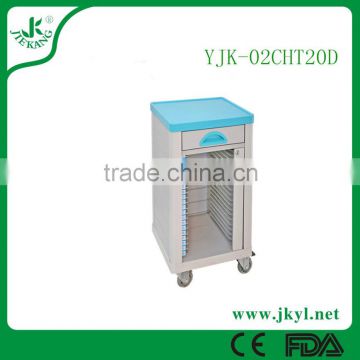 YJK-02CHT20D Factory best selling new style hospital cart nursing trolley