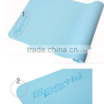Pvc Yoga Mat With Embossed Logo for Promotion