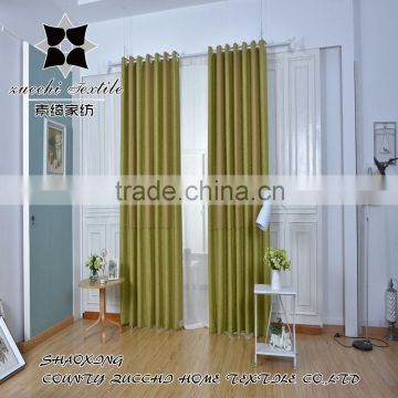 yarn dyed woven linen blackout ready made window curtain panel drapes for the living room