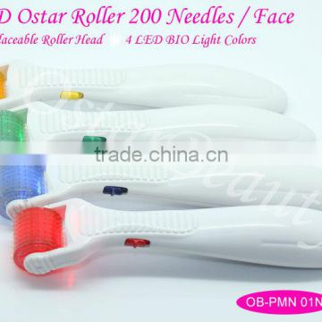 LED titanium micro needle roller for skin problems OB-PMN 01N