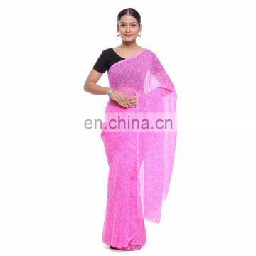 Soundarya latest design printed casual wear georgette saree for women