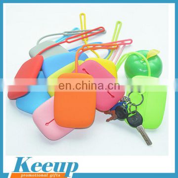 Made in China Colorful Bulk mini silicone car key bag