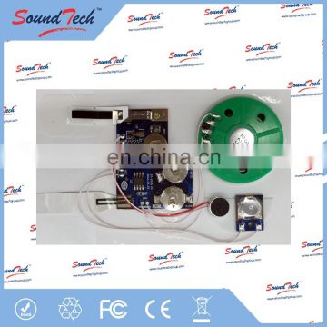 Logic IC type recordable sound chip for greeting card