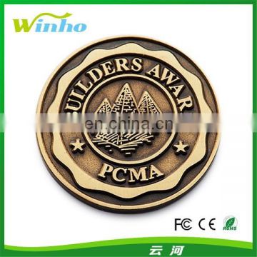 Winho die struck antique pins , award pin badge