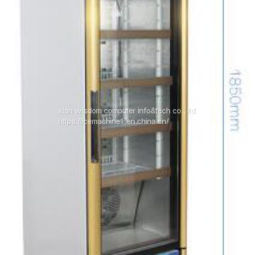 Glass Door Refrigerator 1200*840*1180 Marble Cabinet