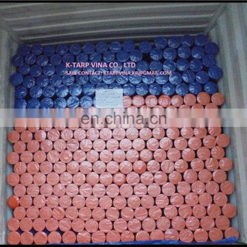 Orange/Blue Roll PE tarpaulin - Made in Vietnam