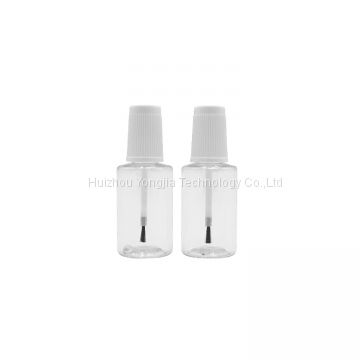 Empty pet plastic bottle 20ml With Cap and Brush touch up paint bottle for car