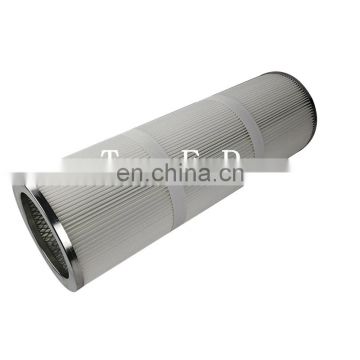 powder coating air cartridge filter for a reverse pulse cleaning system