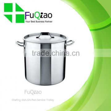 Large Tall Stainless Steel Stock Pot with Compound Bottom