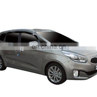 Chrome door visor side window deflector shade sun rain shield silver strips guard for Kia All New Carens