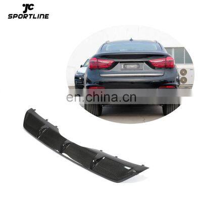 JCSPORTLINE Carbon Fiber X6 F16 Rear Bumper Diffuser for BMW 2015-2018 xDrive35i Sport Utility 4-Door