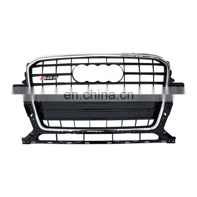 ABS Chrome black silver SQ5 grills for Audi Q5 front bumper facelift mesh grille for Audi SQ5 2013-2018