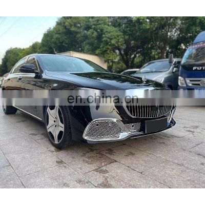 2021 W213 upgrade Maybach body kit include front and rear bumper Grille tip exhaust for Mercedes benz E-class change W223 style