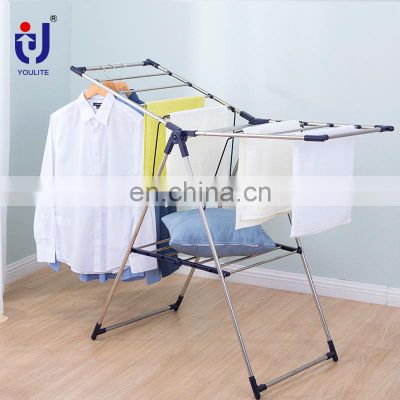 Stainless steel pipe folding multi-function outdoor drying rack