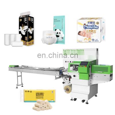 Automatic Adult Baby Napkin Sanitary Roll Diaper Small Inner Pillow Tissue Paper Pack Machine For Paper