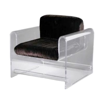 Luxury Couch Performance Velvet Acrylic Leisure Chair Sofa for Living Room White Acrylic Sofa Chair