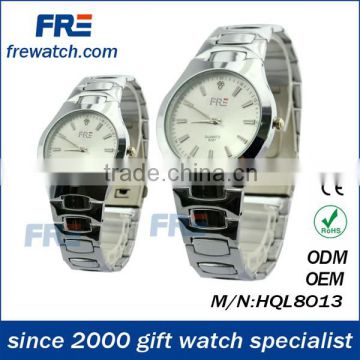 wholesales simple style quartz watch for lover silver popular watches