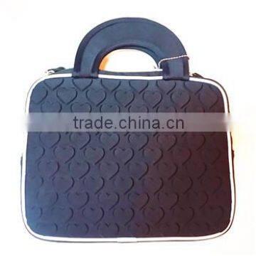 stylish neoprene laptop bags with heart pattern