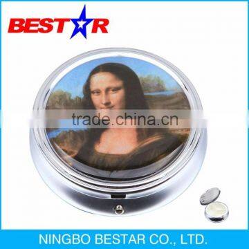 Promtional Printed Round Pill Boxes with CE as Souvenir