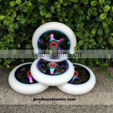 Limited Edition Oilslick Rainbow Neochrome Scooter Wheels Hot Sale !
