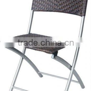 Rattan folding chair