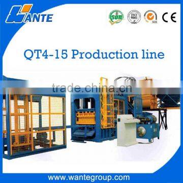 QT4-15c low investment hydraulic pressure brick block machine for hollows and pavers                        
                                                                                Supplier's Choice
