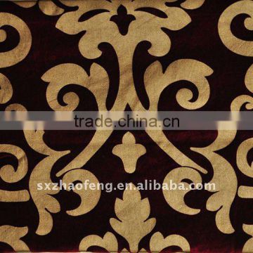 bronzing flashing velvet for upholstery
