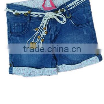 kids jeans shorts girls beach shorts soft washing trendy girls shorts kids clothes