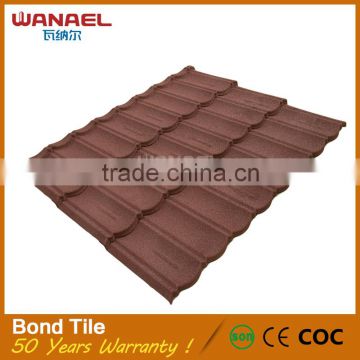 Factory constructional material coated metal roofing tiles in Guangzhou