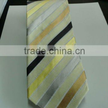 popular strip 100%polyester mens neck ties
