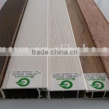 veneer/pvc coated aluminum profile/ wooden aluminium profile for curtain wall