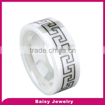 China Alibaba Hot Sale Beautiful white ceramic ring