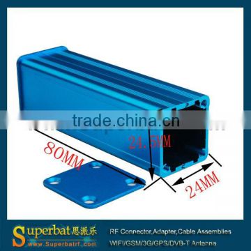 Aluminum extrusion box -3.15"*0.96"*0.94"(L*W*H) blue color