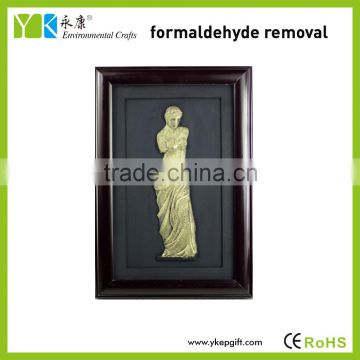 Wholesale high quality famous figure Venus hand made wood craft home wall decorations