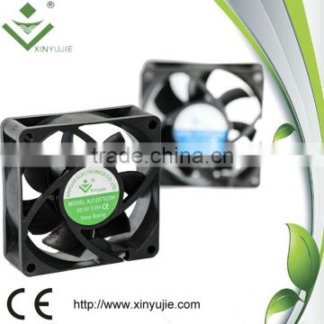 xinyujie low noise 70*70*25mm 12/24v 12 volt dc fan motor12v dc brushless cooling fan dc fan motor