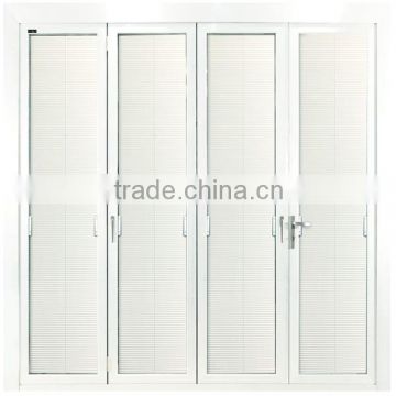 Double glass louver folding doors sale on alibaba