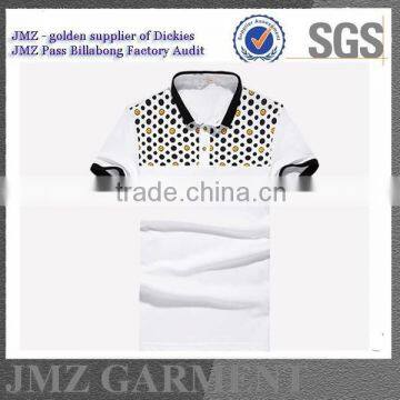 OEM custom contrast colour men polo t shirts print polo t shirts