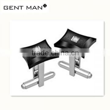 Black plating stainless steel cufflinks for men shirt's cufflinks blanks wholesale