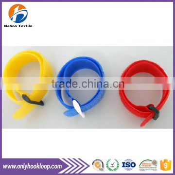 Printed nylon cable ties with hook and loop, supplier cheap hook loop cable ties, colorful hook loop cable ties