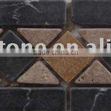 diamond tile marble mosaic border for interior decor