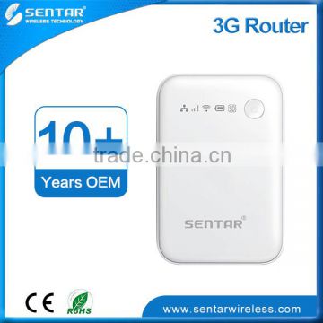 Built-in 5200mAh Li-ion Battery With Power Bank Function 3G Wifi Router