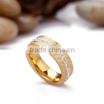 Gold wedding stainless steel ring designs for men