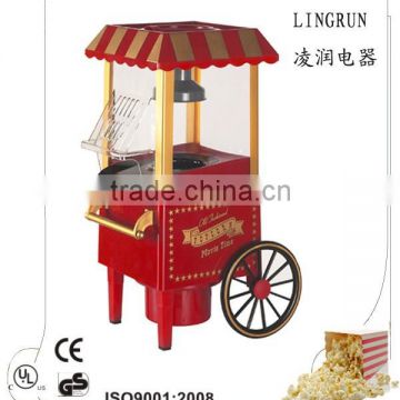 Electric hot air popcorn maker for home