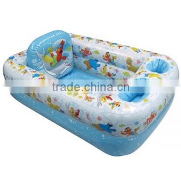 High quality cute custom cheap printed inflatable bath for baby