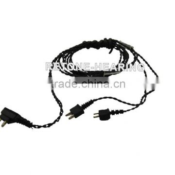 Hearing Aid Accessory Black Y type Cord