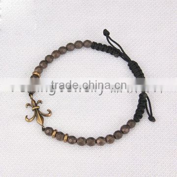 Popular beads Hematite bracelets for men and women fashion woven bracelet bangles jewelry handmade bracelet