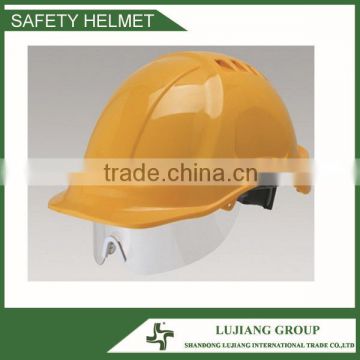 yellow modern cheapest Safety Helmet Attachs Retractable Eye Shield