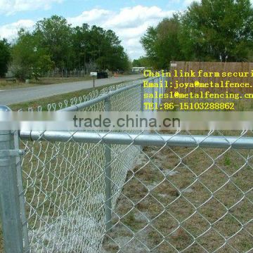 Hot dip galvanized wire woven farm protective chain link fence